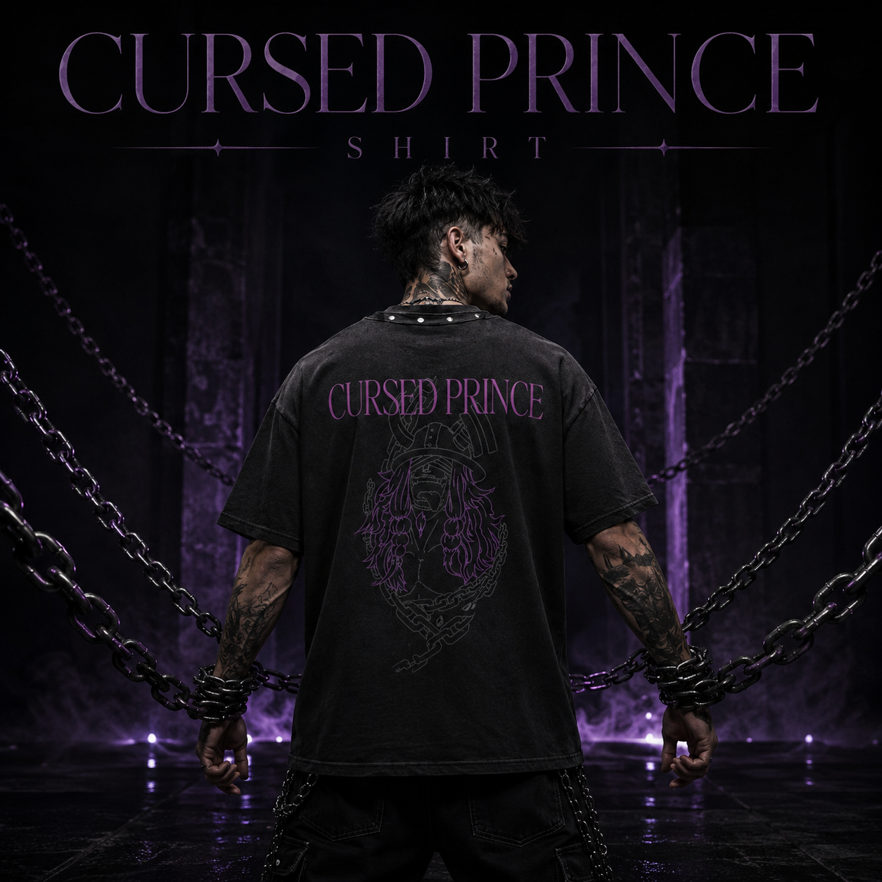 Cursed Prince Boxy Studded T-Shirt