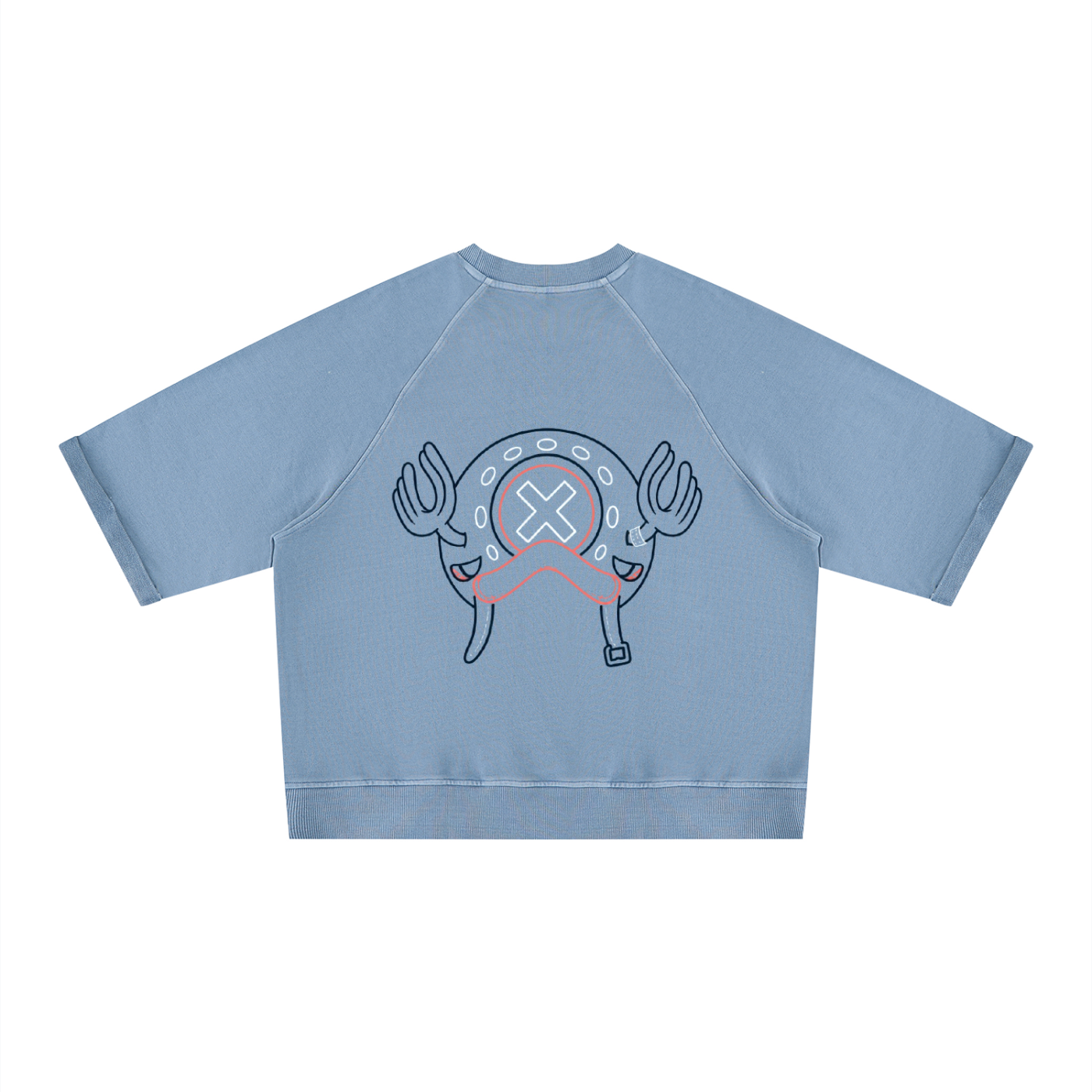 Cotton Candy Lover Boxy Short Sleeve Sweatshirt