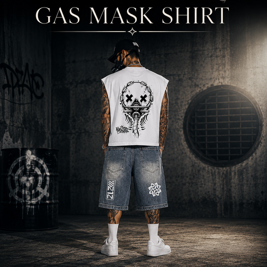 Gas Mask Boxy Non-Shrink T-Shirt
