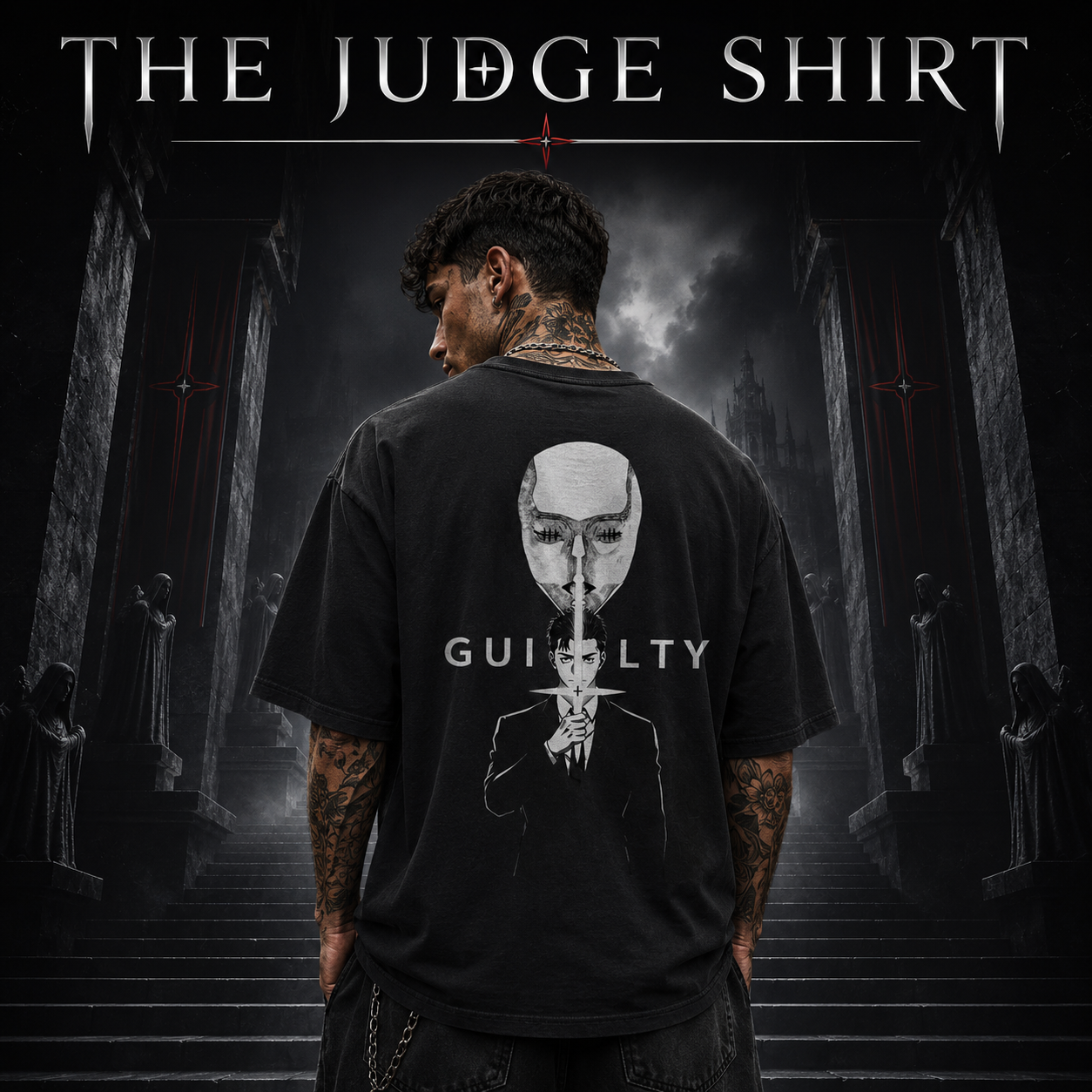 The judge Boxy Waffle T-Shirt