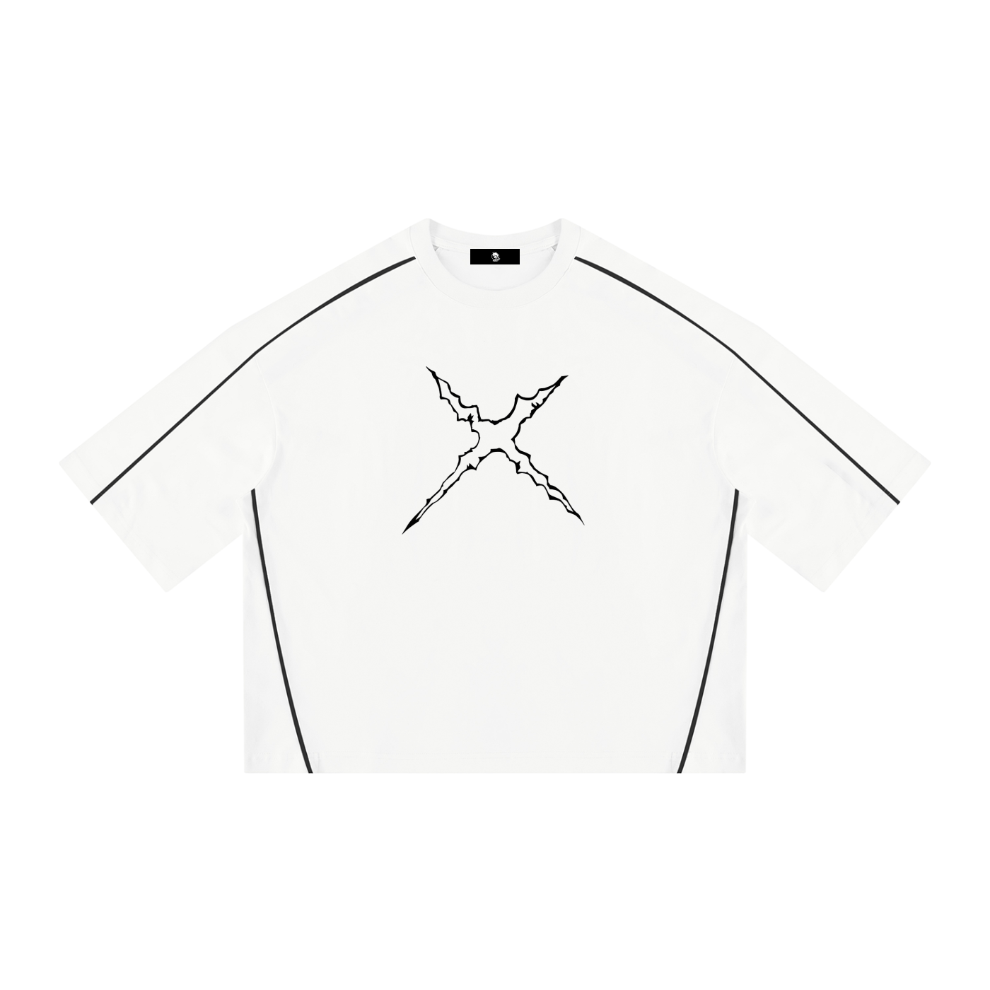 Sun God Boxy Piping T-Shirt